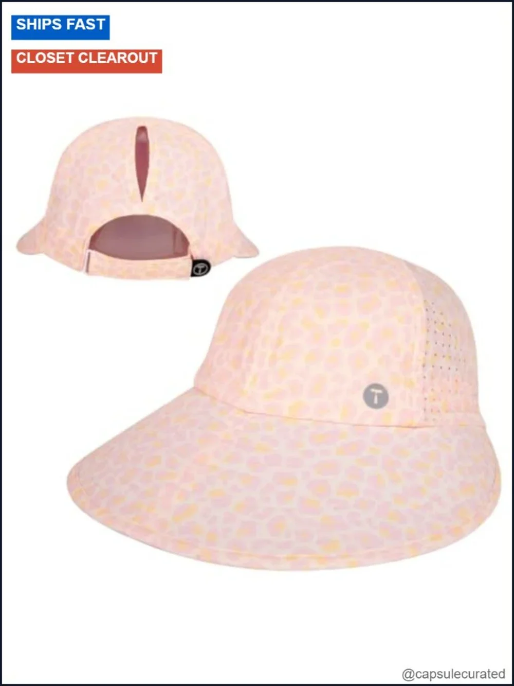 UPF 50+ Wide Brim Sun Hat with Ponytail Hole, Breathable & Packable for Women
